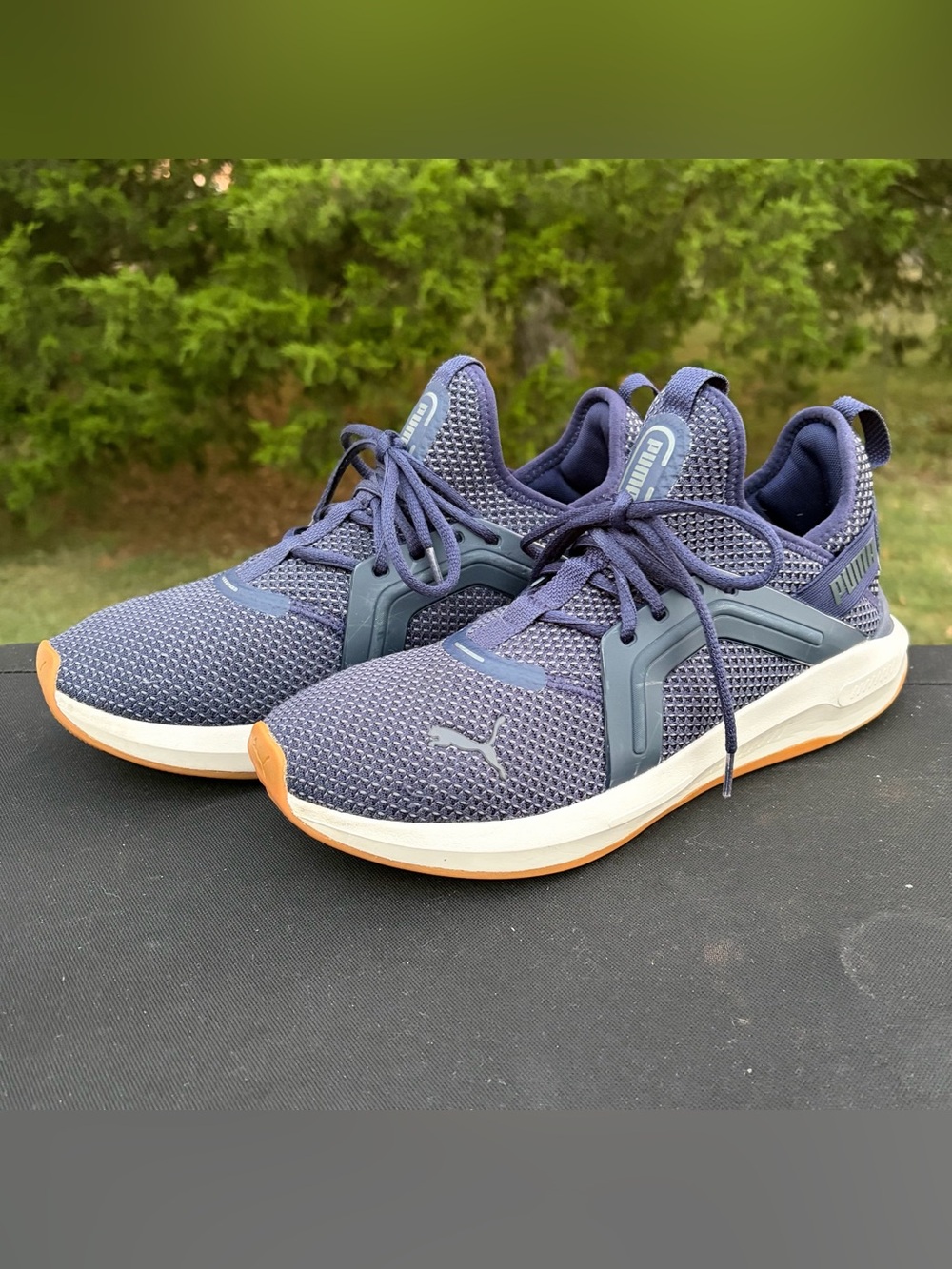 Puma Softride Enzo 5 Men's Running Shoes Blue Gum Sole Size 10.5 Style 311472-01